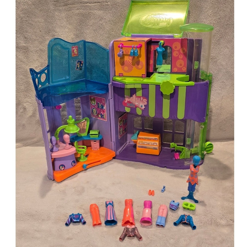 Vintage 2005 Polly Pocket Quik-Clik House of Style G8614 Playset and Accessories